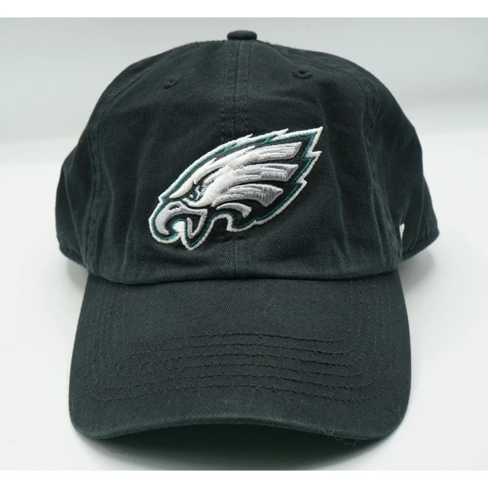 Philadelphia Eagles 47 Brand Hat‎ Cap NFL Football Black ~ Size Large